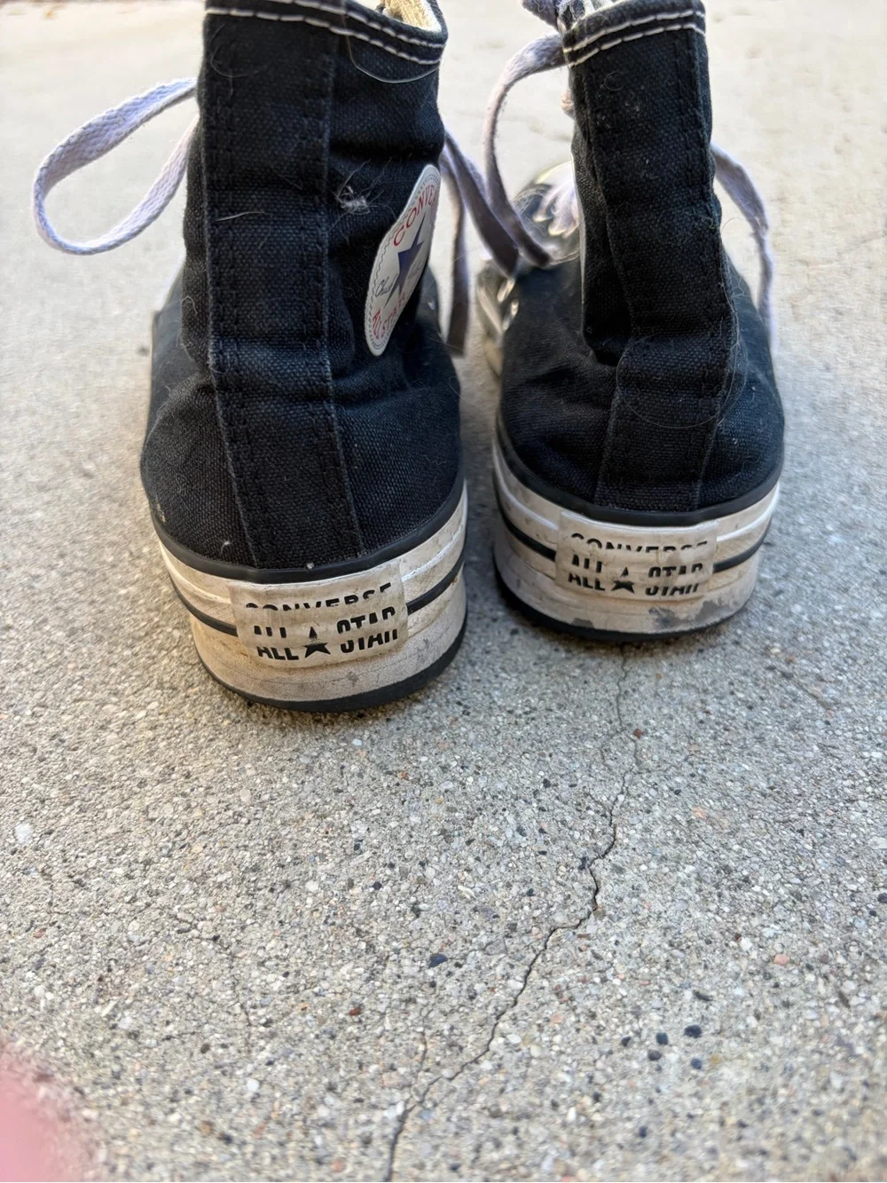 Converse Kids Black High-Top Sneakers with White Soles
